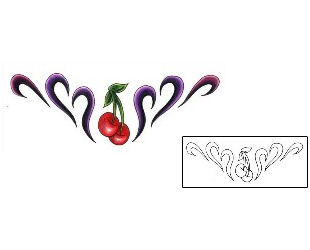 Cherry Tattoo Specific Body Parts tattoo | JJF-01018