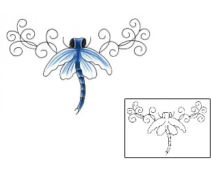 Dragonfly Tattoo Specific Body Parts tattoo | JJF-01022