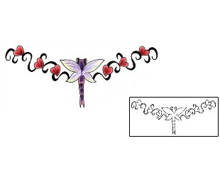 Dragonfly Tattoo Specific Body Parts tattoo | JJF-01026