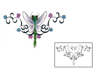 Dragonfly Tattoo Specific Body Parts tattoo | JJF-01031