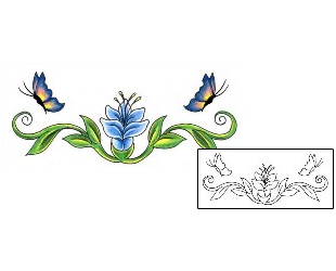 Vine Tattoo Specific Body Parts tattoo | JJF-01042