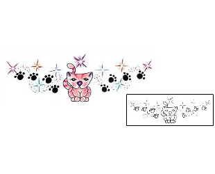 Cat Tattoo Specific Body Parts tattoo | JJF-01059