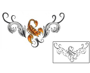 Scorpio Tattoo Specific Body Parts tattoo | JJF-01091