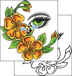 Flower Tattoo plant-life-flowers-tattoos-jennifer-james-jjf-01225