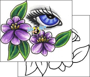 Flower Tattoo plant-life-flowers-tattoos-jennifer-james-jjf-01232
