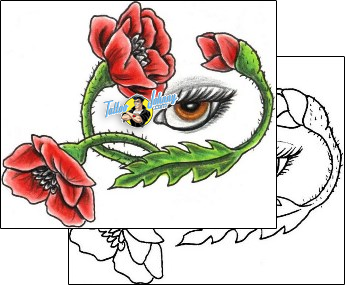 Flower Tattoo plant-life-flowers-tattoos-jennifer-james-jjf-01233