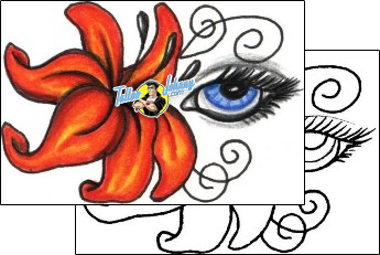 Flower Tattoo plant-life-flowers-tattoos-jennifer-james-jjf-01234