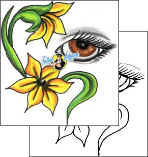 Flower Tattoo plant-life-flowers-tattoos-jennifer-james-jjf-01243