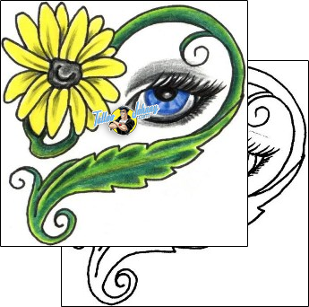Daisy Tattoo plant-life-daisy-tattoos-jennifer-james-jjf-01246