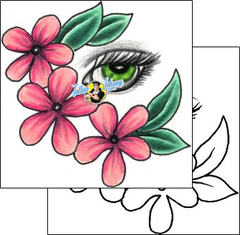 Flower Tattoo plant-life-flowers-tattoos-jennifer-james-jjf-01247