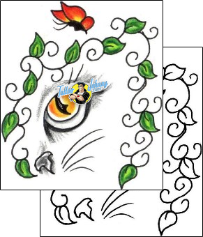Cat Tattoo animal-cat-tattoos-jennifer-james-jjf-01284