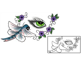 Dragonfly Tattoo Insects tattoo | JJF-01288