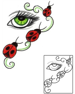 Ladybug Tattoo Insects tattoo | JJF-01298