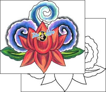 Flower Tattoo plant-life-flowers-tattoos-jennifer-james-jjf-01348