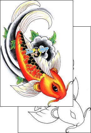 Fish Tattoo marine-life-fish-tattoos-jennifer-james-jjf-01349