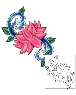 Asian Tattoo Plant Life tattoo | JJF-01358