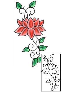 Lotus Tattoo Plant Life tattoo | JJF-01359