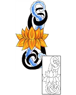 Lotus Tattoo Plant Life tattoo | JJF-01360
