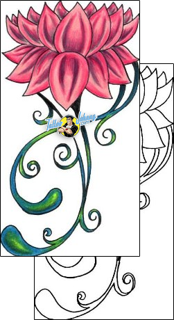Flower Tattoo plant-life-flowers-tattoos-jennifer-james-jjf-01361