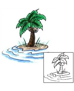 Palm Tree Tattoo JJF-01364
