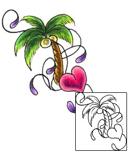 Palm Tree Tattoo For Women tattoo | JJF-01365