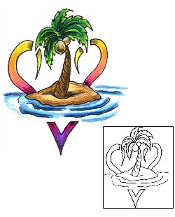 Palm Tree Tattoo For Women tattoo | JJF-01366