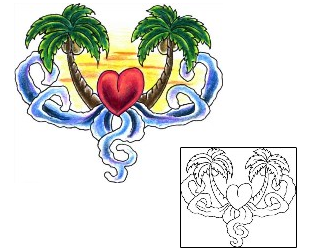 Palm Tree Tattoo For Women tattoo | JJF-01369