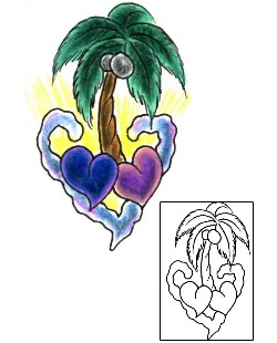 Palm Tree Tattoo For Women tattoo | JJF-01373