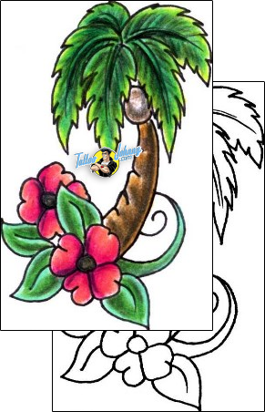 Palm Tree Tattoo jjf-01374