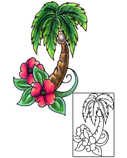 Palm Tree Tattoo JJF-01374