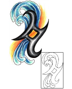 Gemini Tattoo Zodiac tattoo | JJF-01378