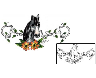 Horse Tattoo Animal tattoo | JJF-01410