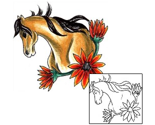 Horse Tattoo Animal tattoo | JJF-01419