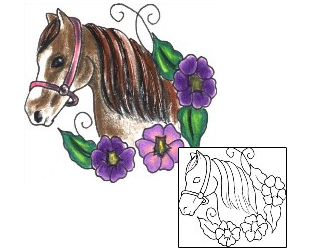Horse Tattoo Animal tattoo | JJF-01438