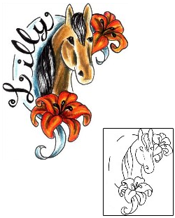 Horse Tattoo Animal tattoo | JJF-01440