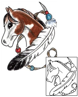 Horse Tattoo Miscellaneous tattoo | JJF-01446