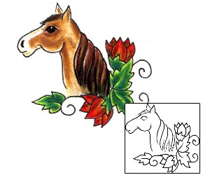 Horse Tattoo Animal tattoo | JJF-01458