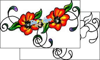 Flower Tattoo plant-life-flowers-tattoos-jennifer-james-jjf-01490