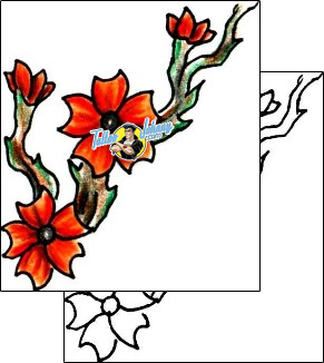 Flower Tattoo plant-life-flowers-tattoos-jennifer-james-jjf-01493