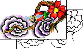 Flower Tattoo plant-life-flowers-tattoos-jennifer-james-jjf-01499