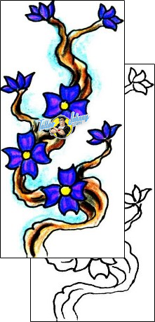 Flower Tattoo plant-life-flowers-tattoos-jennifer-james-jjf-01501