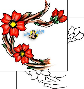 Flower Tattoo plant-life-flowers-tattoos-jennifer-james-jjf-01502