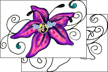 Flower Tattoo plant-life-flowers-tattoos-jennifer-james-jjf-01522