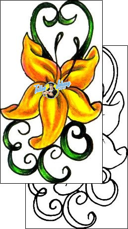 Flower Tattoo plant-life-flowers-tattoos-jennifer-james-jjf-01525