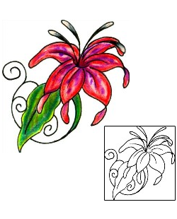 Lily Tattoo Plant Life tattoo | JJF-01527