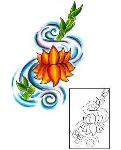 Lotus Tattoo Plant Life tattoo | JJF-01528