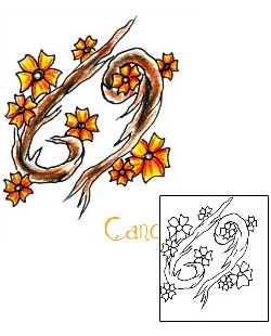 Cancer Tattoo Zodiac tattoo | JJF-01544