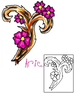 Aries Tattoo Zodiac tattoo | JJF-01547