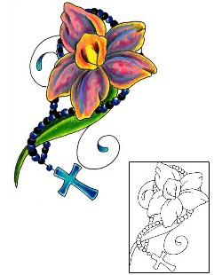 Rosary Beads Tattoo Religious & Spiritual tattoo | JJF-01554