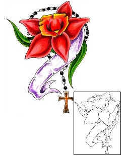 Rosary Beads Tattoo Religious & Spiritual tattoo | JJF-01557